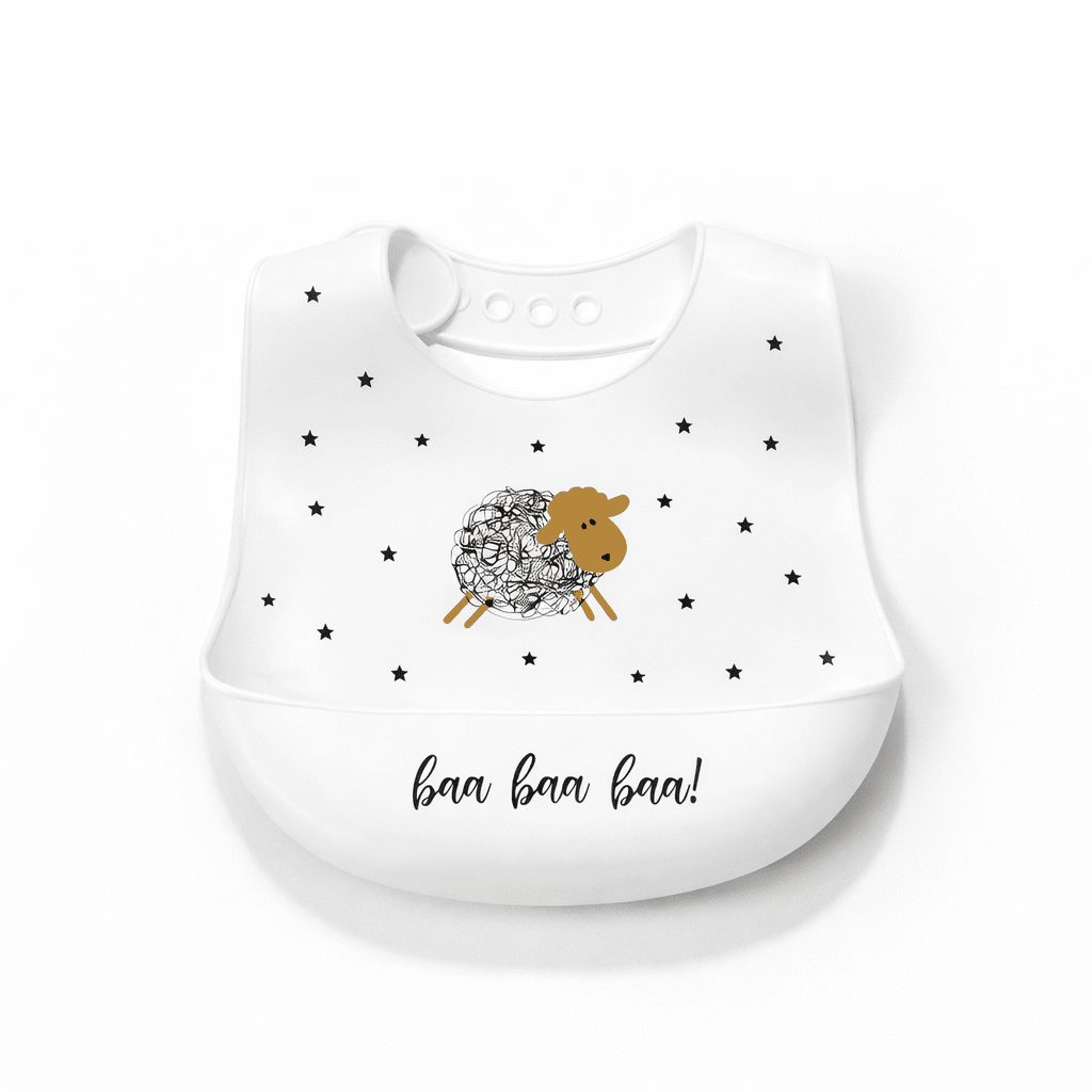Bavoir Bébé en Silicone Imperméable avec Récupérateur Kalinatur