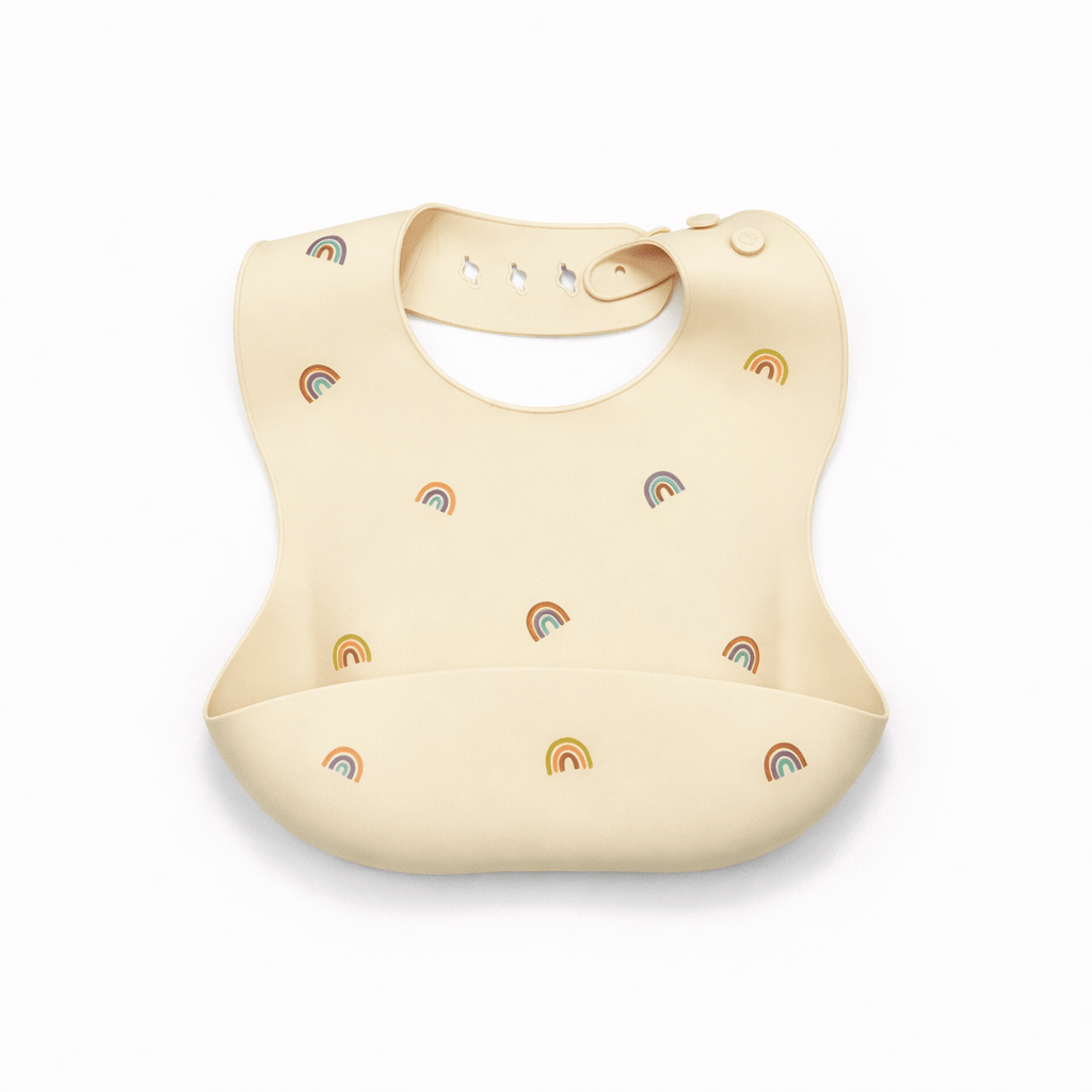 Bavoir Bébé en Silicone Imperméable avec Récupérateur Kalinatur