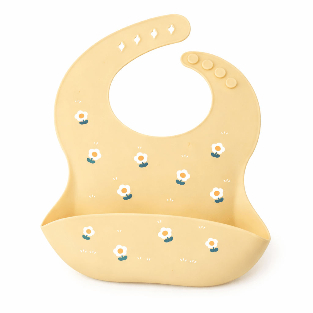 Bavoir Bébé en Silicone Imperméable avec Récupérateur Kalinatur