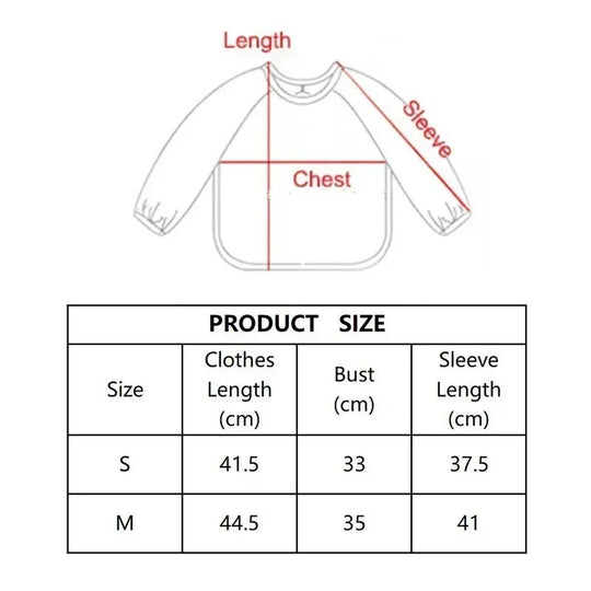 Bavoir Bébé Imperméable à Manches Longues Kalinatur