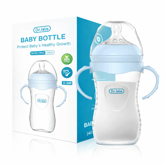 Biberon Bébé 150/240/330 ml avec Poignées, Silicone, Débit Moyen Kalinatur