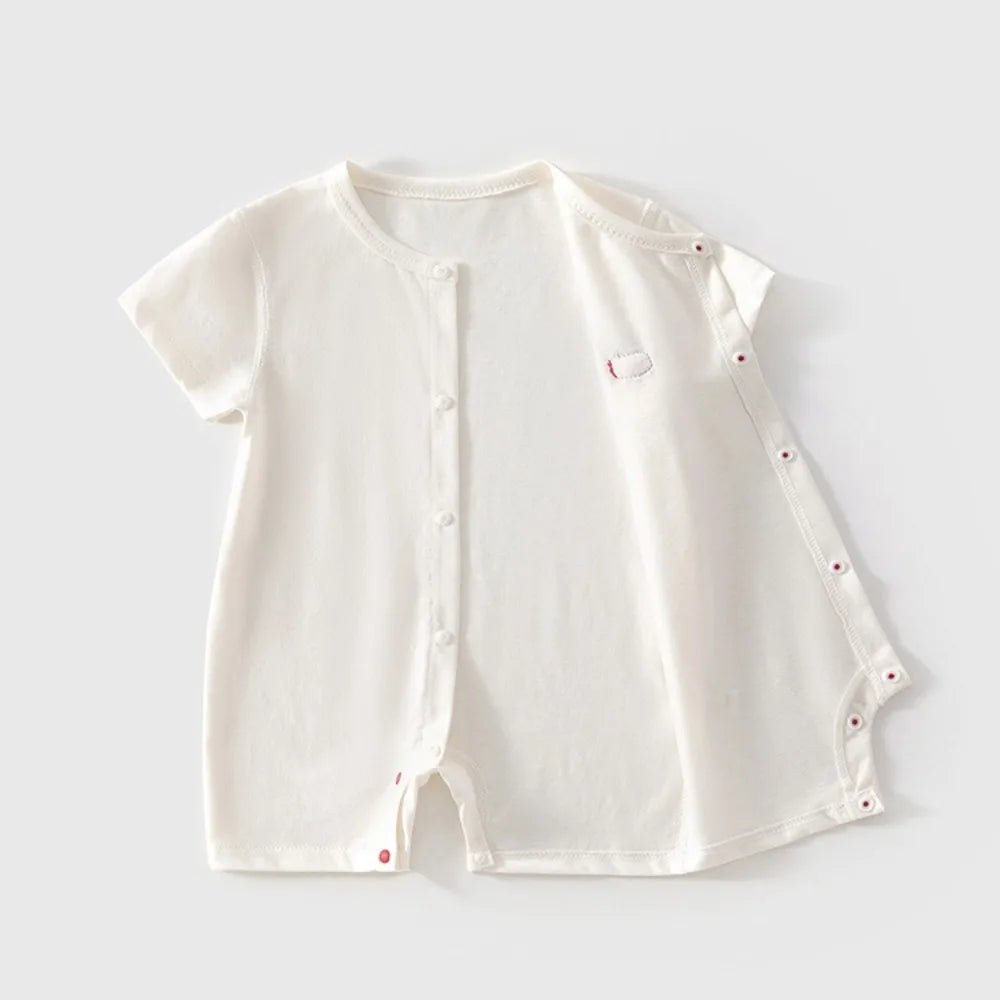 body blanc  ouvert motif pomme 