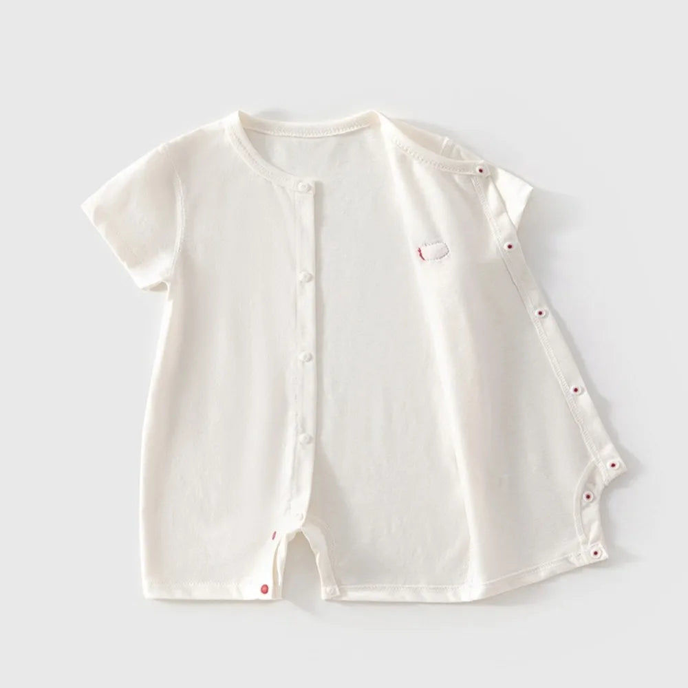 body blanc  ouvert motif pomme 