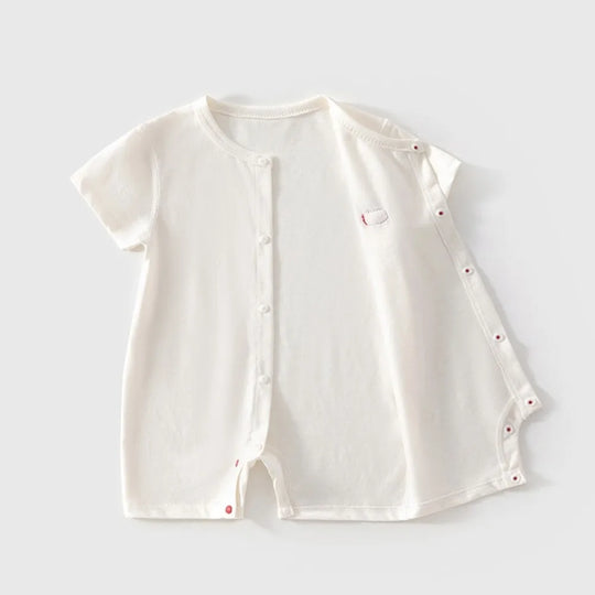 body blanc  ouvert motif pomme 