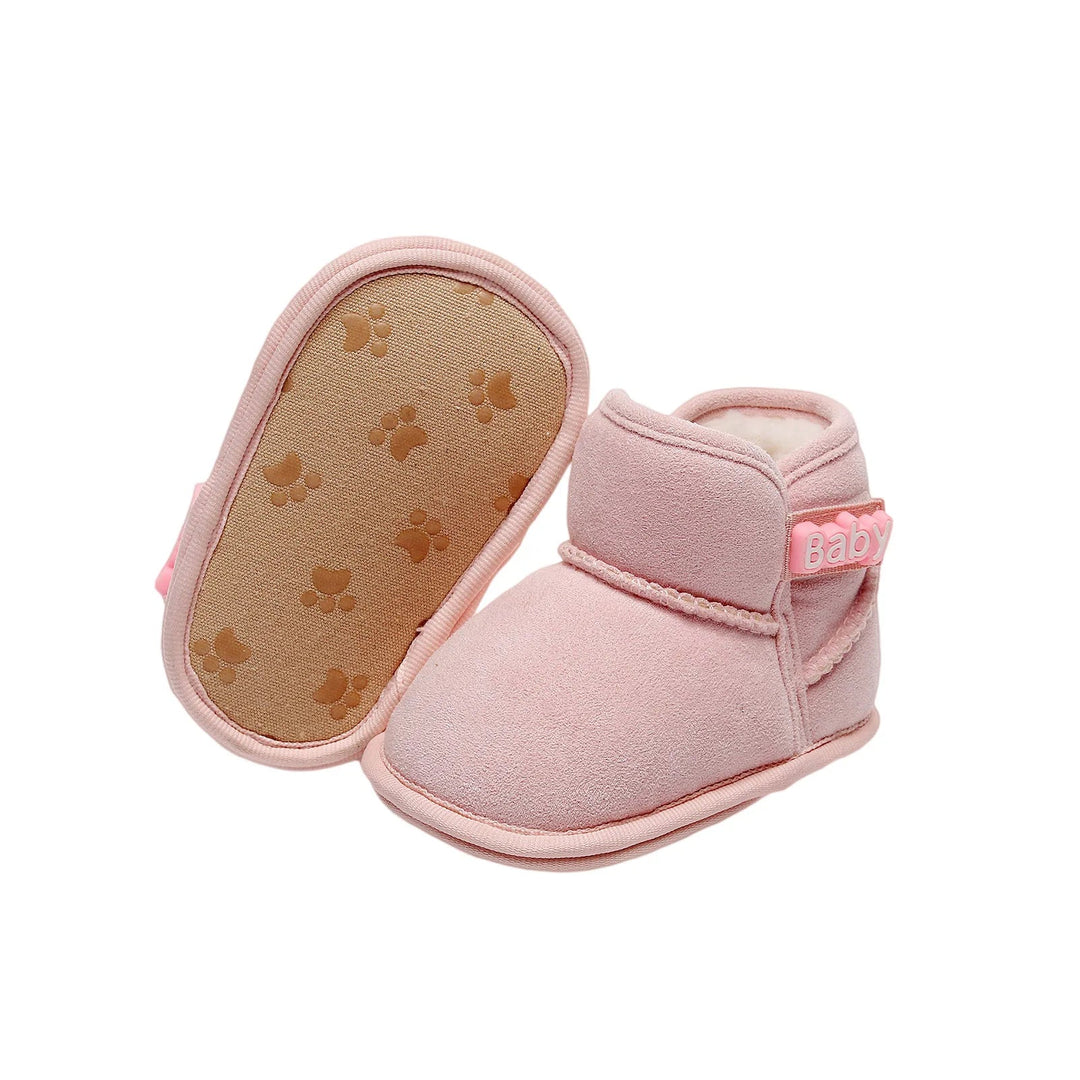 Semelle souple antidérapante bottines bébé rose
