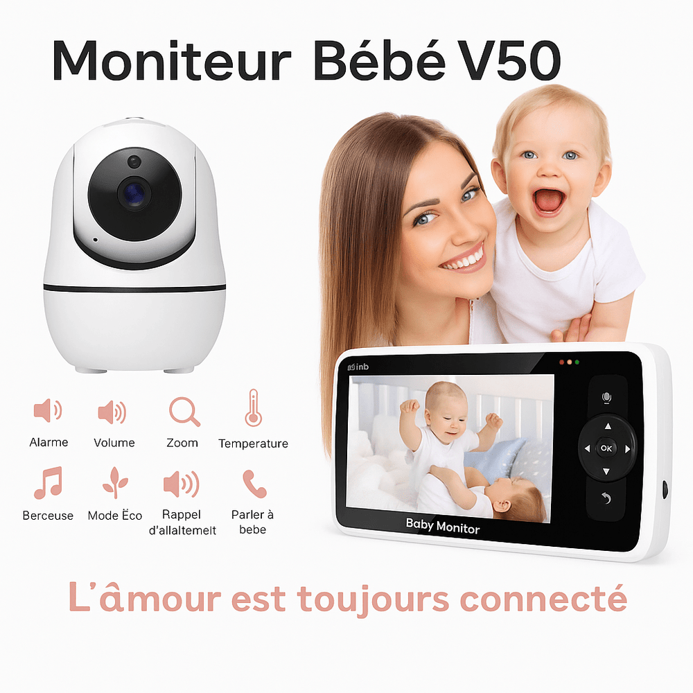 Caméra pour bébé Vision 4K™ | audio bidirectionnel & portée longue