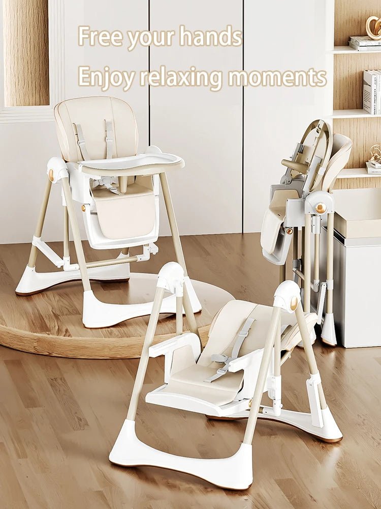 Multifunctional Baby High Chair Baby Seat with Wheels Foldable Feeding Chair for Babies and Toddlers Rocking Chair Baby Items Kalinatur