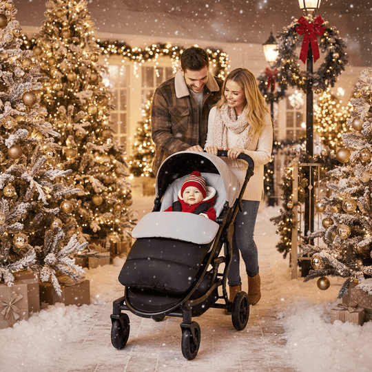 Chancelière d’Hiver Bébé – Chaude, Imperméable & Compatible Toutes Poussettes | Kalinatur