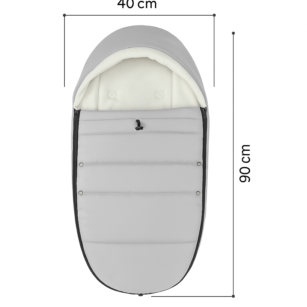 Chancelière universelle pour poussette  | Hiver chaud & imperméable | Kalinatur