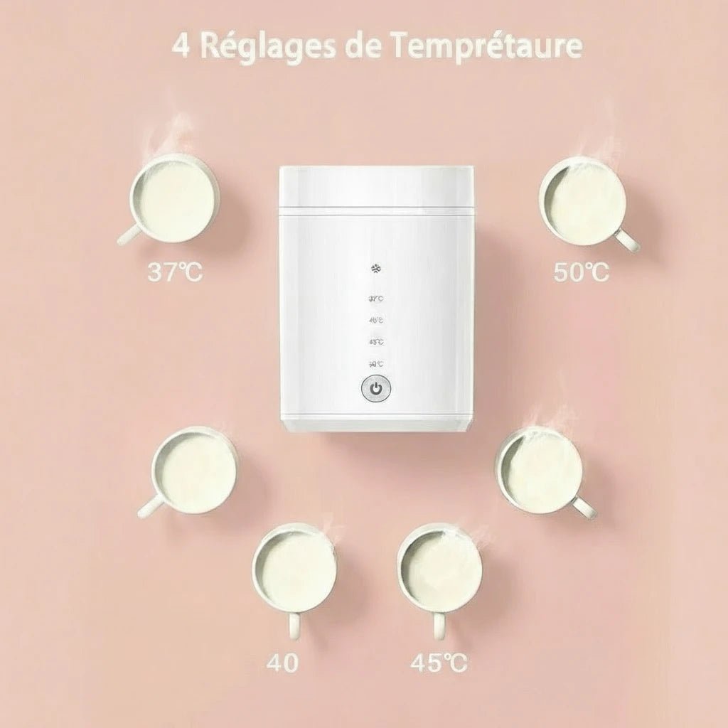 Chauffe-Biberon Portable Électrique Kalinatur™ | Chauffe Rapide, Batterie 4000 mAh, USB & Température Réglable