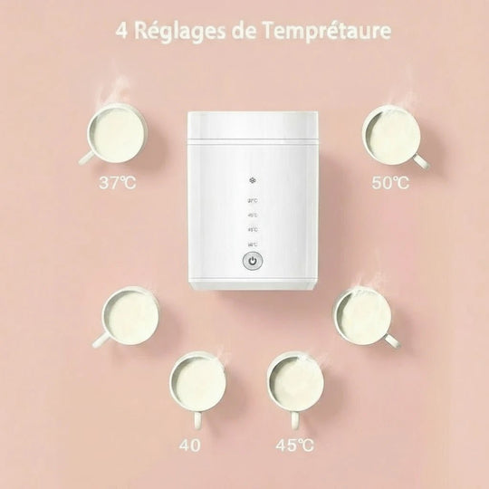 Chauffe-Biberon Portable Électrique Kalinatur™ | Chauffe Rapide, Batterie 4000 mAh, USB & Température Réglable