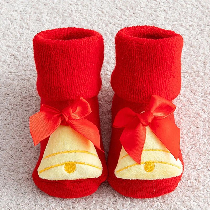Chaussettes Bébé de Noël Antidérapantes