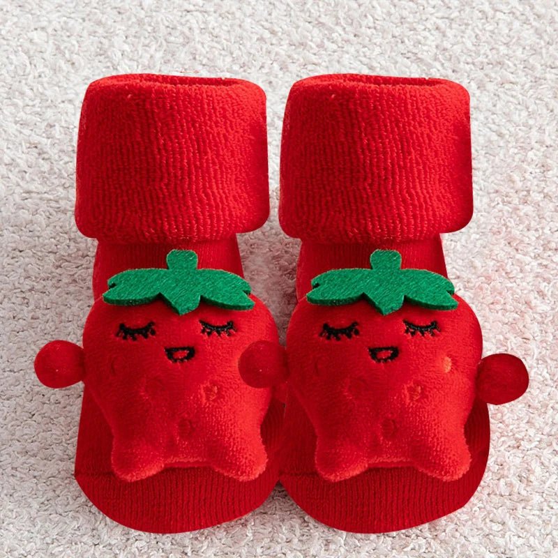 Chaussettes Bébé de Noël Antidérapantes