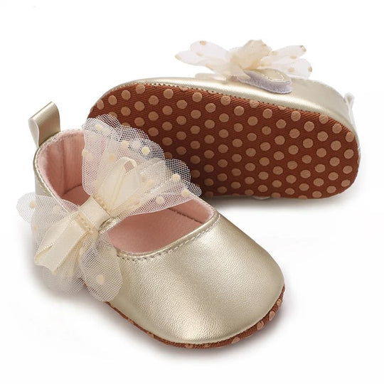 Chaussures Bébé Fille Premiers Pas à Nœud Papillon Kalinatur