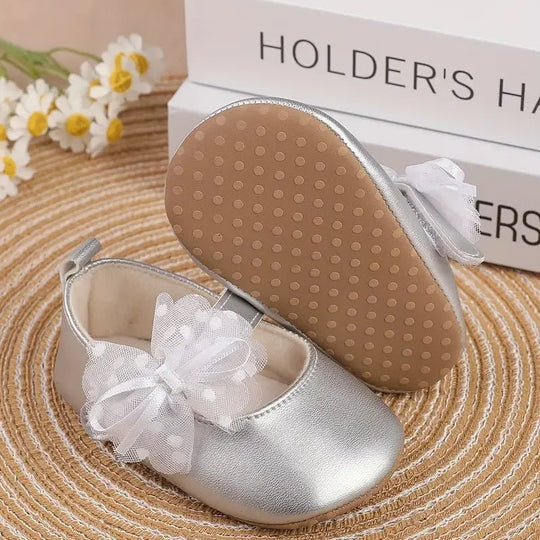 Chaussures Bébé Fille Premiers Pas à Nœud Papillon Kalinatur