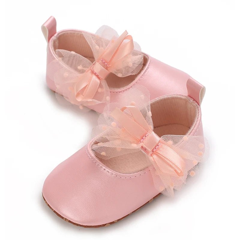 Chaussures Bébé Fille Premiers Pas à Nœud Papillon Kalinatur