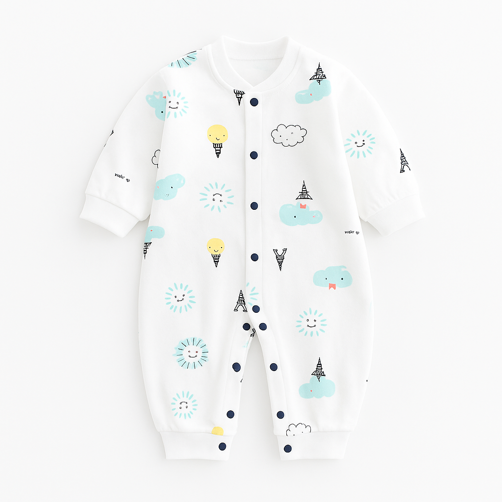 combinaison motifs,ampoule nuage soleil bleu