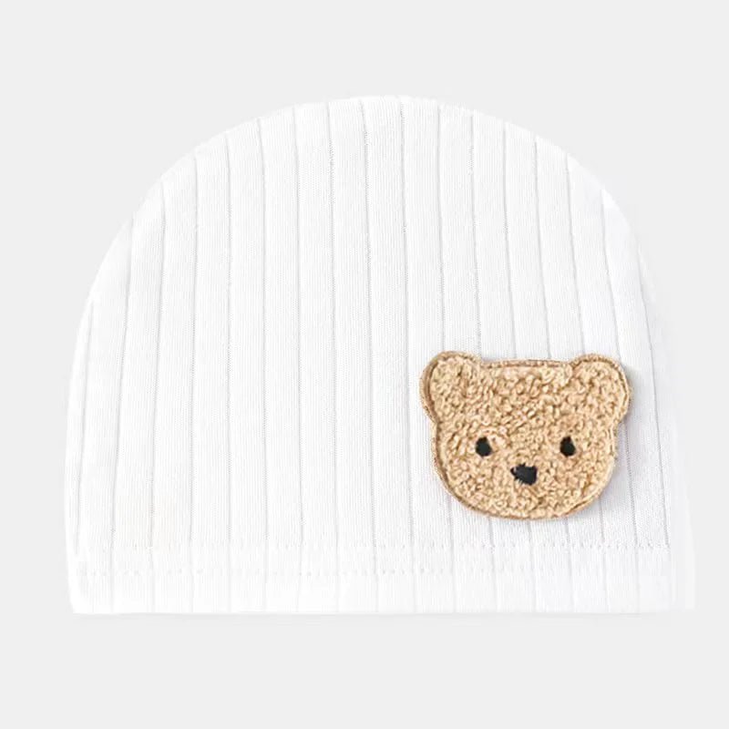 bonnet-blanc-motif-ours
