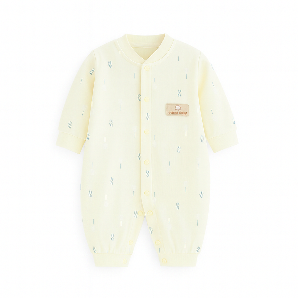 combinaison bebe jaune
