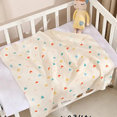 Couverture bébé en mousseline de coton 80x80 cm Kalinatur