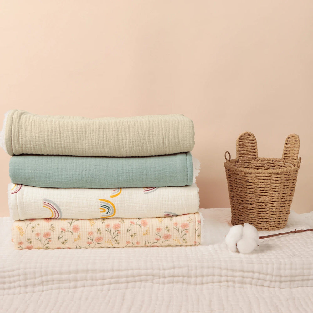 Manta gruesa de invierno para bebé, de algodón y suave forro polar | Manta cálida de 100x80 cm – Kalinatur