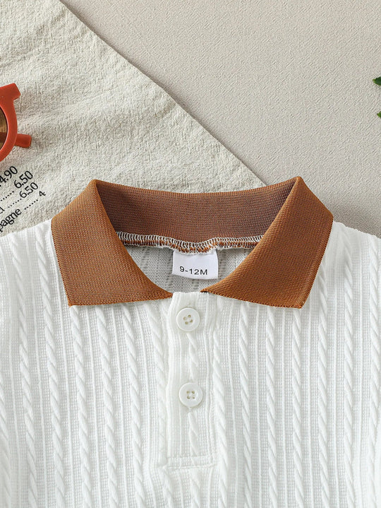 Ensemble Bébé Garçon Blanc Élégant