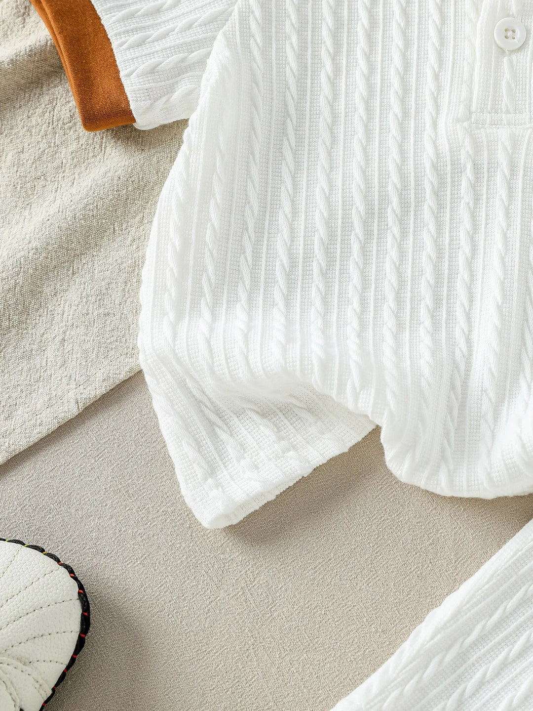 Ensemble Bébé Garçon Blanc Élégant