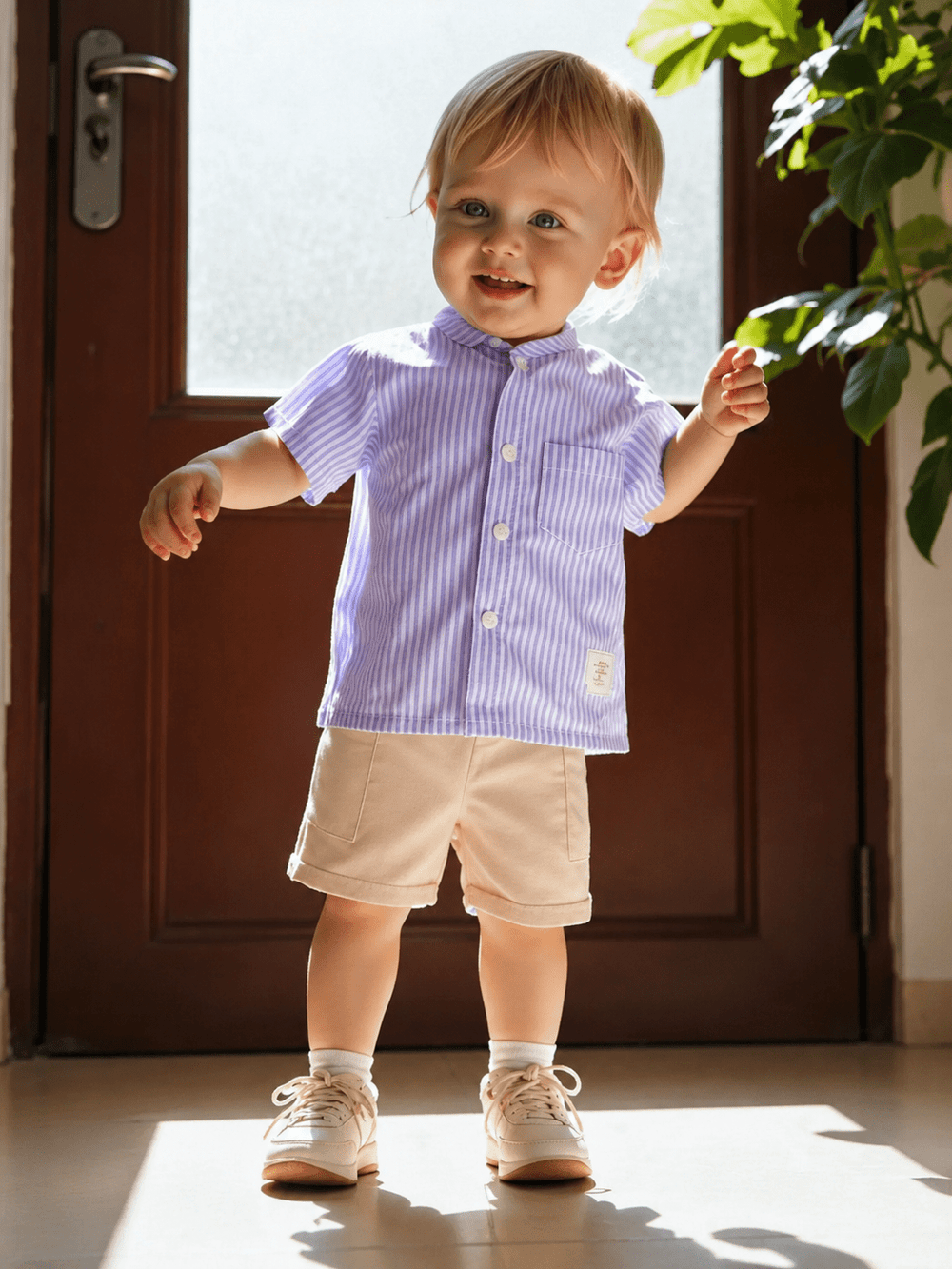 Ensemble Bébé Garçon Élégant Rayé