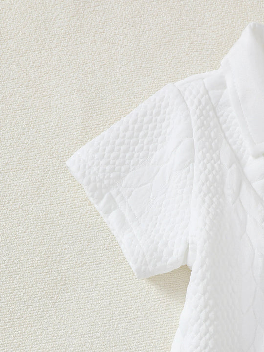 manche blanche polo bébé