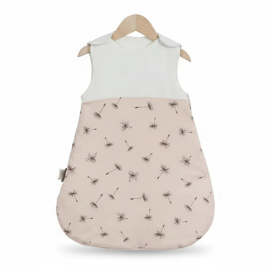 Gigoteuse bébé en coton beige à motifs pissenlits, confortable et respirante, adaptée de 0 à 24 mois – Kalinatur