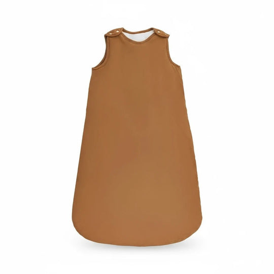 Gigoteuse bébé Kalinatur couleur caramel en coton naturel – turbulette douce, chaude et respirante.