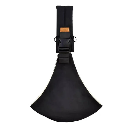 Harnais de sécurité pour bébé Kalinatur, modèle noir uni avec sangle robuste et boucle sécurisée.