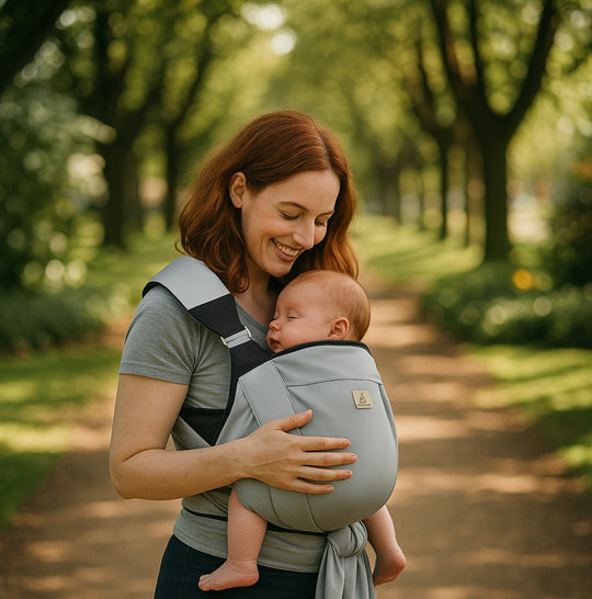 kalinatur-porte-bebe-sling-gris-ergonomique-allaitement