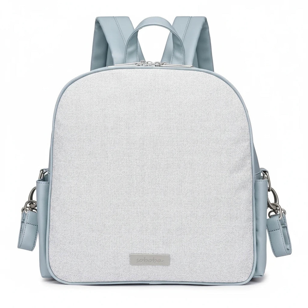 Sac à langer bleu clair Kalinatur, modèle imperméable grande capacité.