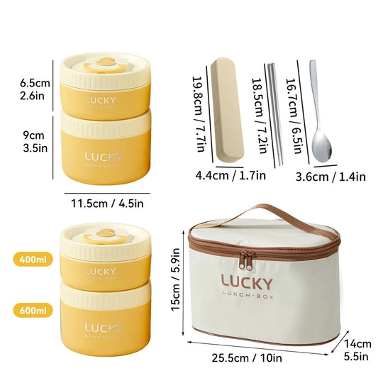 Lunch Box Isotherme Ronde en Acier Inoxydable Kalinatur