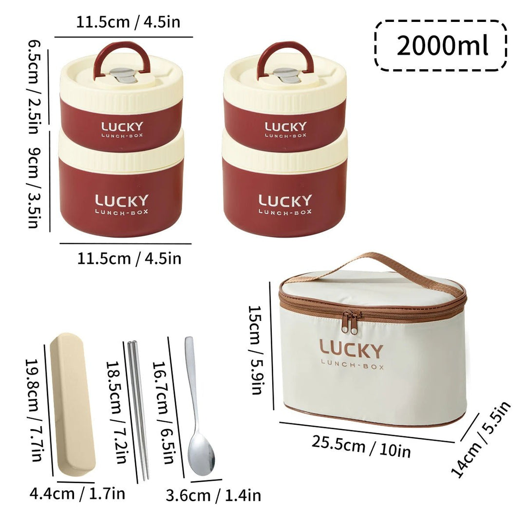 Lunch Box Isotherme Ronde en Acier Inoxydable Kalinatur