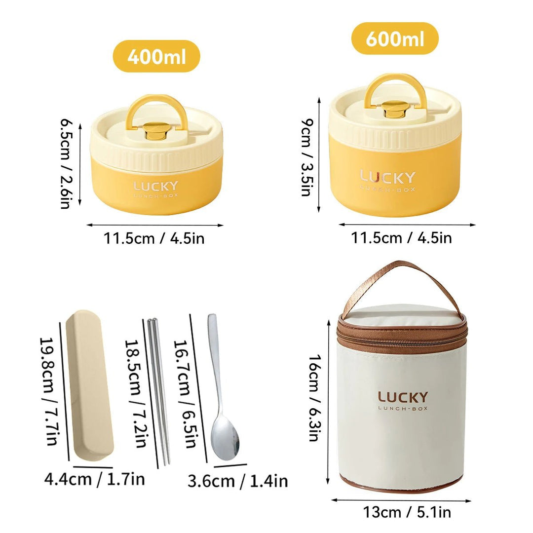 Lunch Box Isotherme Ronde en Acier Inoxydable Kalinatur