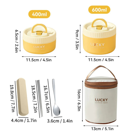 Lunch Box Isotherme Ronde en Acier Inoxydable Kalinatur