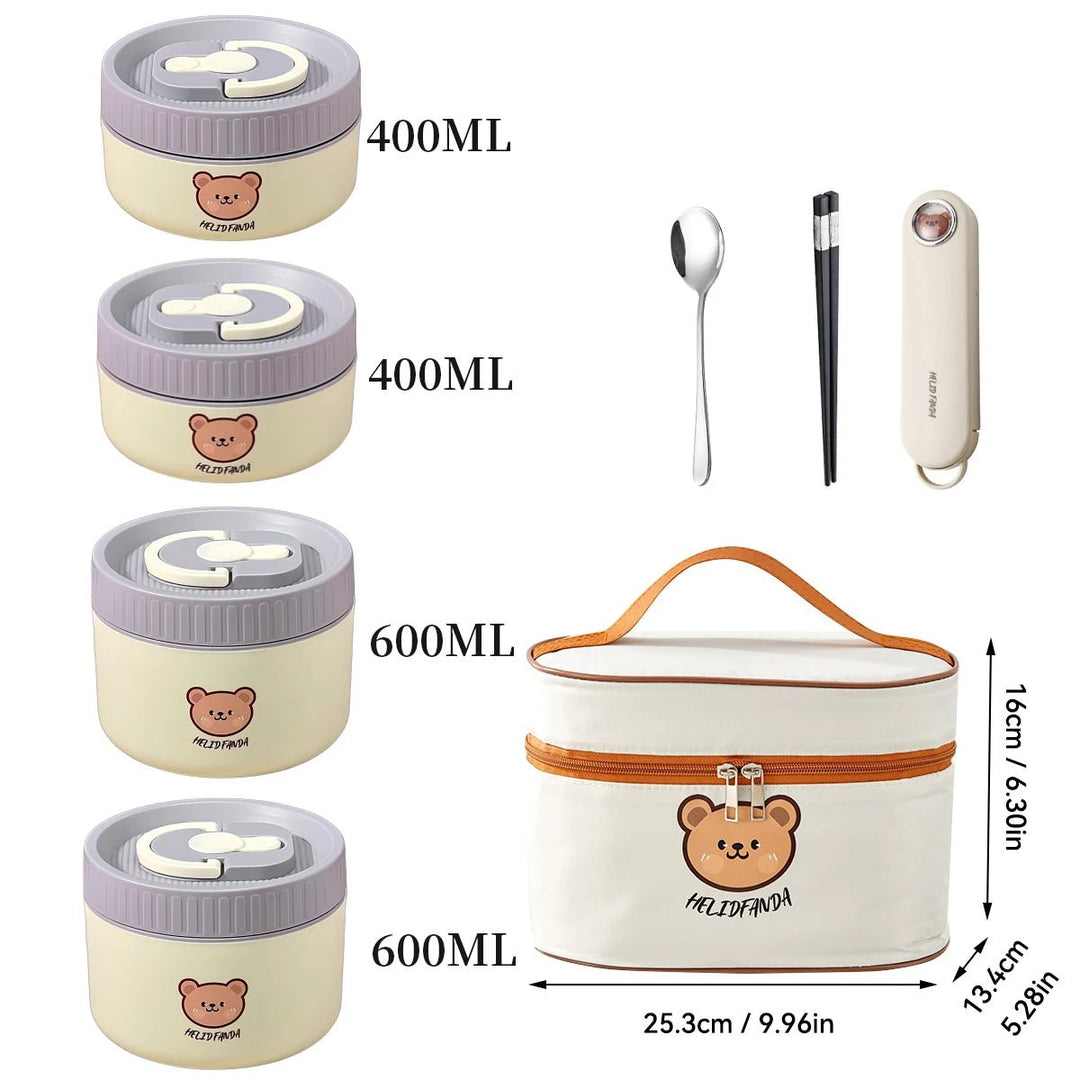 Lunch Box Thermos en Acier Inoxydable Isotherme Étanche 400 à 2000 ml Kalinatur