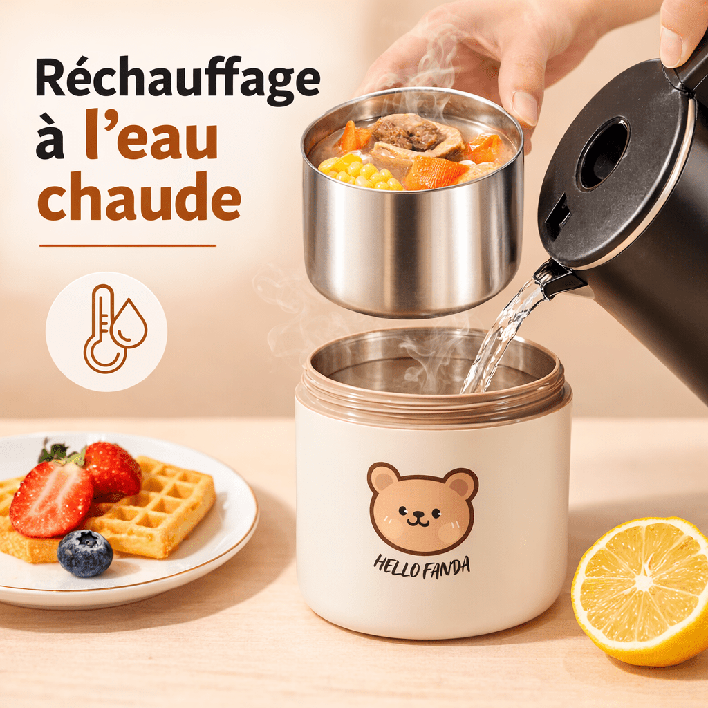 Lunch Box Thermos en Acier Inoxydable Isotherme Étanche 400 à 2000 ml Kalinatur