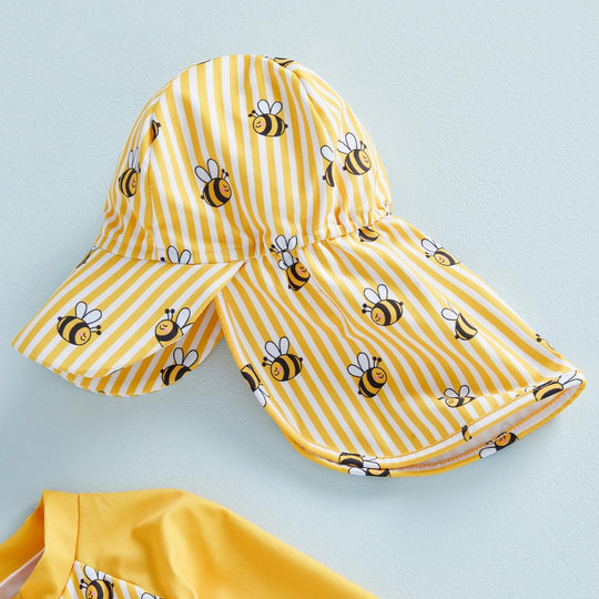Maillot de bain bébé anti-UV manches longues avec chapeau | UPF50+ Kalinatur