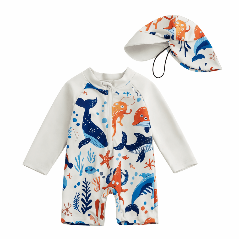 Maillot de bain bébé garçon anti-UV manches longues Kalinatur
