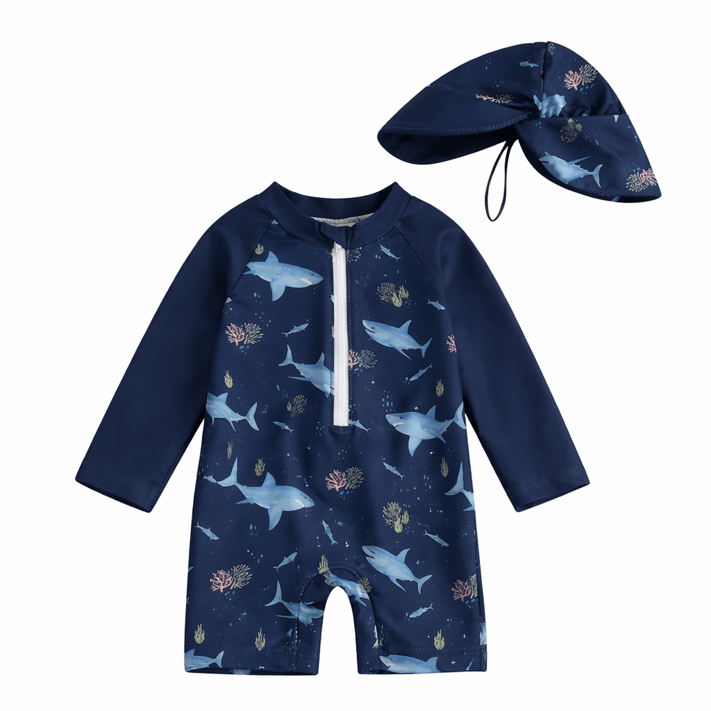Maillot de bain bébé garçon anti-UV manches longues Kalinatur