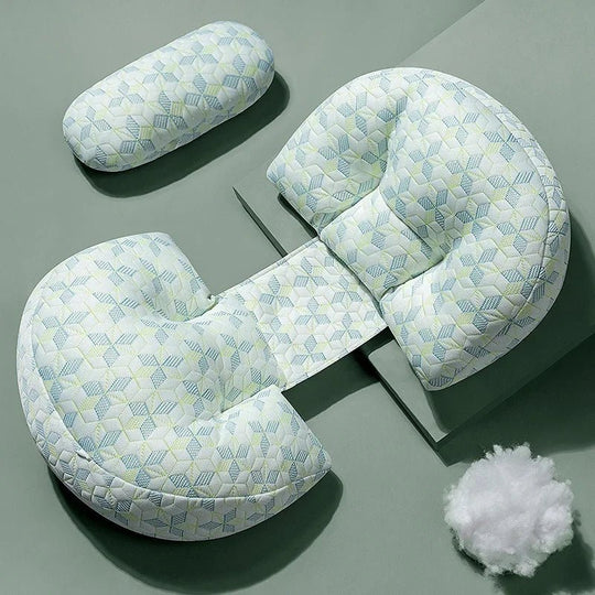 U-shaped pregnancy pillow – Soft cotton and ergonomic support for pregnant women | kalinatur