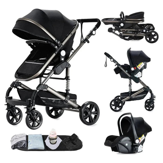 Kalinatur™ 3-in-1 Baby Stroller – Lightweight, Foldable and Comfortable from Birth