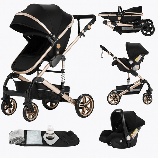 Kalinatur™ 3-in-1 Baby Stroller – Lightweight, Foldable and Comfortable from Birth