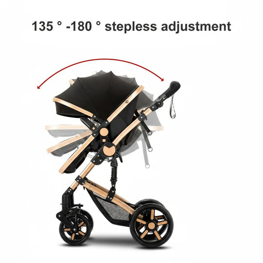 Poussette Bébé 3 en 1 Multifonction Kalinatur™ – Pliable, Tout-Terrain et Confort Absolu dès la Naissance