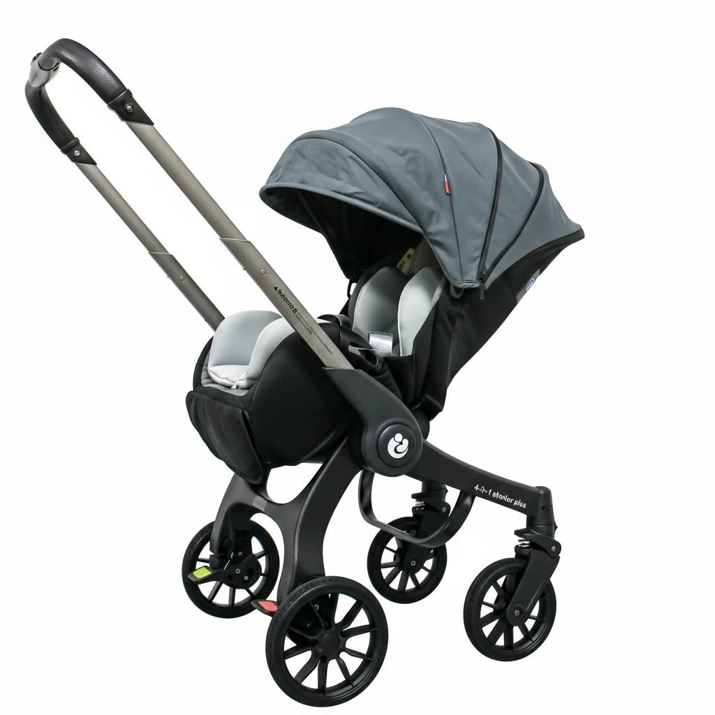 Poussette Bébé 4 en 1 Bidirectionnelle Multifonctionnelle Kalinatur™ – Confort, Sécurité & Élégance pour Nouveau-Né