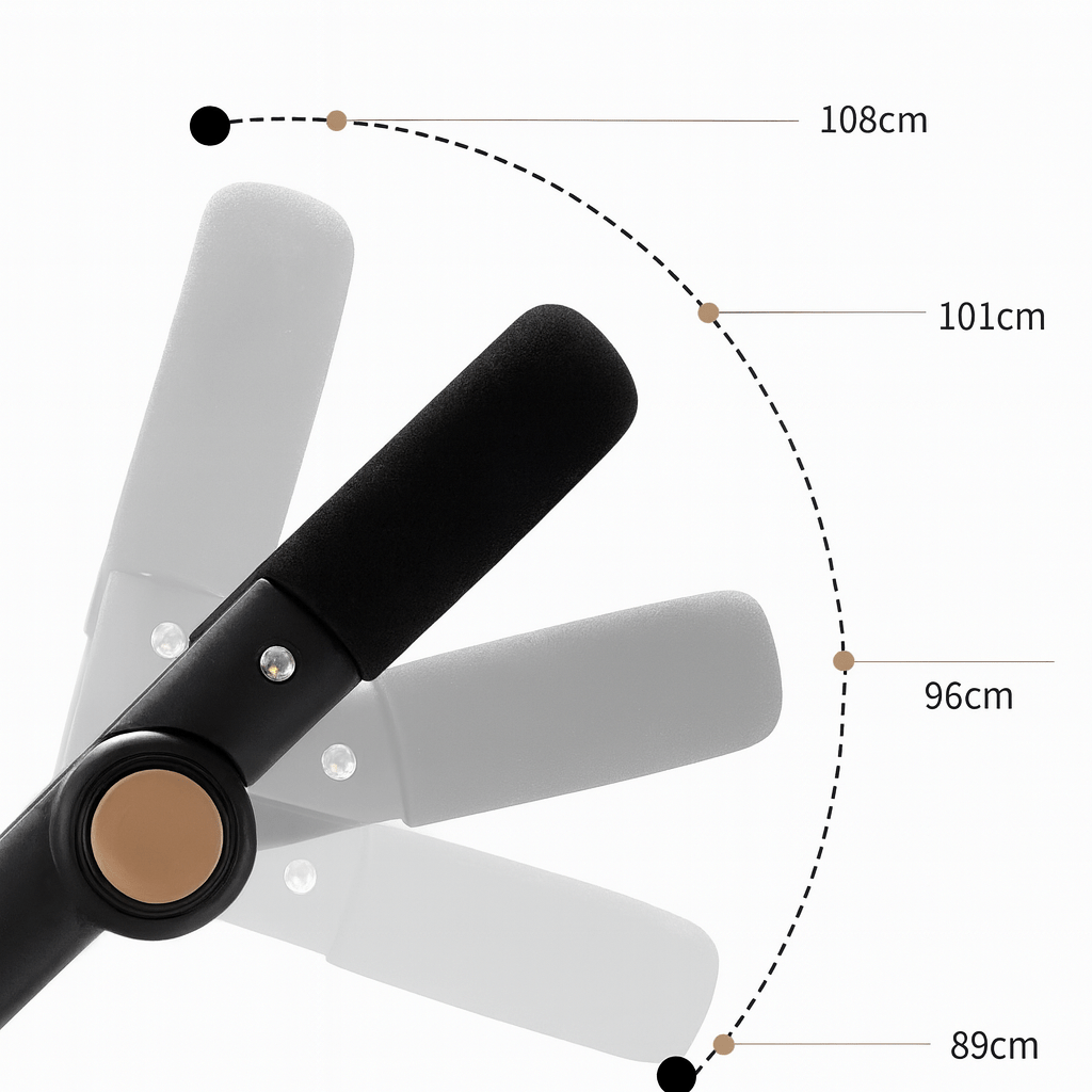 Roues avant de poussette jumeaux Kalinatur avec rotation à 360 degrés et système de blocage direction fixe.
