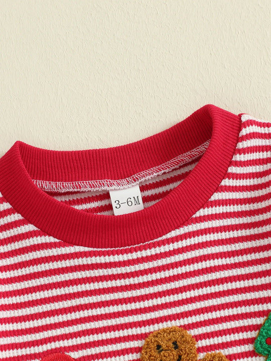 Pijamas navideños para bebés de 0 a 18 meses: algodón suave y elástico, mangas largas, bordado de árbol de Navidad | Pijamas navideños para bebés de 0 a 18 meses: algodón suave y elástico, mangas largas, bordado de árbol de Navidad |